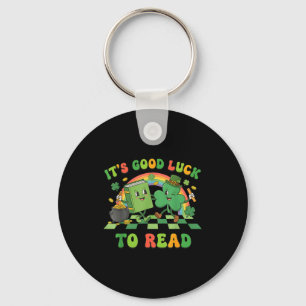 It's good luck to read st patrick's day book lucky key ring