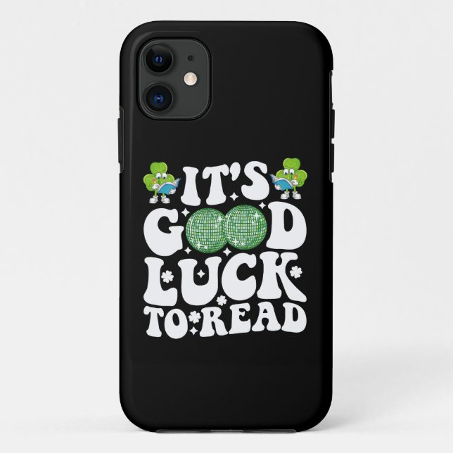 It's Good Luck To Read St Patricks Day Disco Ball Case-Mate iPhone Case (Back)