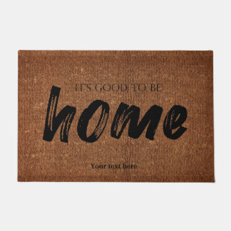It's good to be home doormat