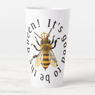 It's Good to be the Queen Gold Crown Latte Mug