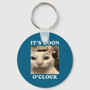 It's Goon O'clock Funny Cat  Key Ring