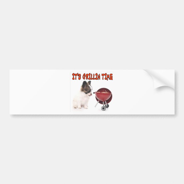 IT'S GRILLIN TIME BUMPER STICKER (Front)