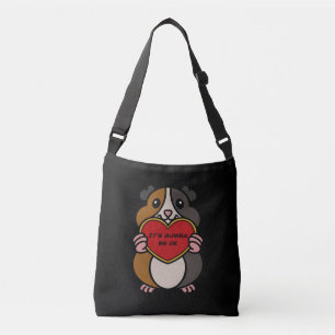 It's Guinea Pig Heart Be OK Cute Guinea Pig Crossbody Bag