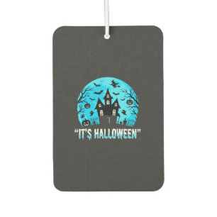 It's Halloween Haunted House Bat Design Car Air Freshener