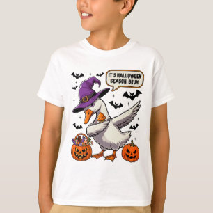 It's Halloween Season Bruh Funny Goose Costume Spo T-Shirt