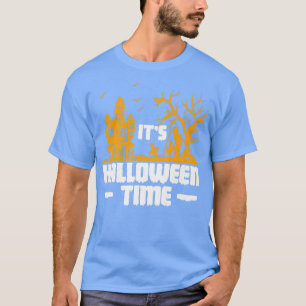 Its Halloween Time Haunted House Castle Ghost T-Shirt