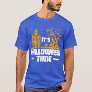 Its Halloween Time Haunted House Castle Ghost T-Shirt