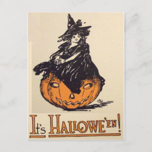 It's Halloween! (Vintage Halloween Card) Postcard