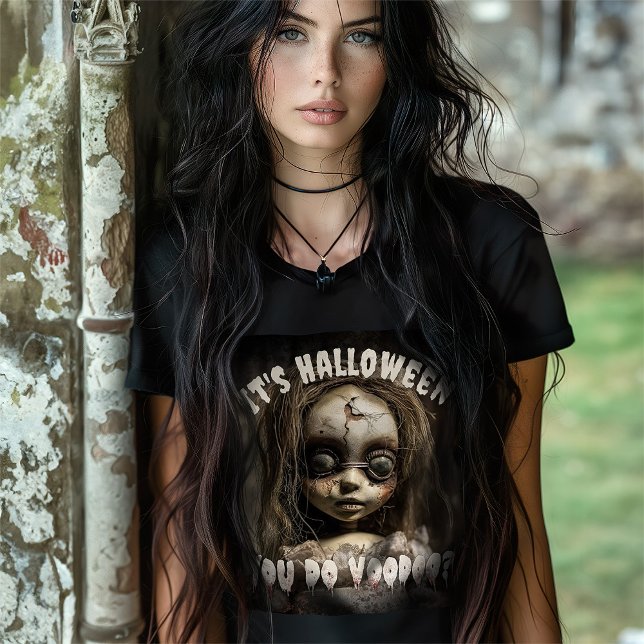 It's Halloween You Do Voodoo Haunted Doll T-Shirt (Creator Uploaded)