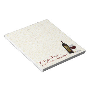 It's Happy Hour leave a message ... Notepad