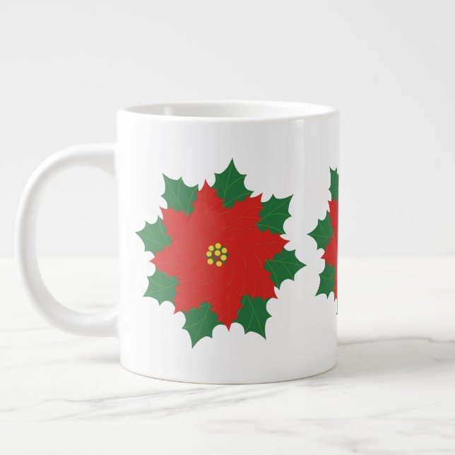 It's Holly Jolly Time on a Large Coffee Mug (Left)