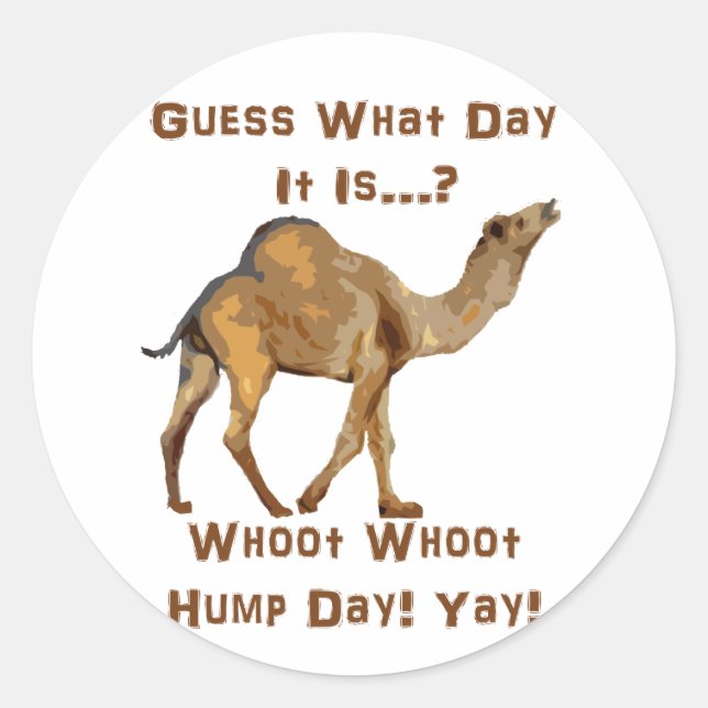 Its Hump Day Classic Round Sticker (Front)