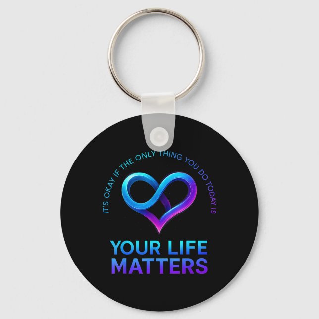 Its If The Only Thing You Do Is Breathe Design 28 Key Ring (Front)