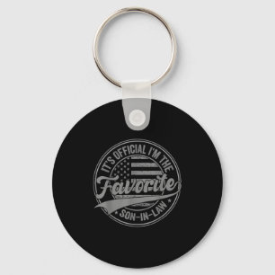 It's I'm The Favorite Son-in-law Funny Vintage Key Ring