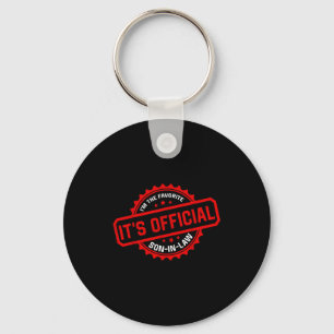 It's I'm The Favorite Son In Law Mens Fathers Day Key Ring
