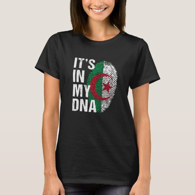 It's in My DNA algerian Pride  Algeria Flag men wo T-Shirt (Front)