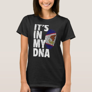 It's In My Dna American Samoa Samoan Flag T-Shirt