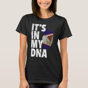 It's In My Dna American Samoa Samoan Flag T-Shirt
