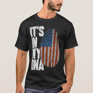 It's In My DNA American Shirt Proud Hispanic Gift