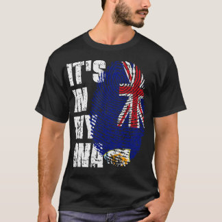 ITS IN MY DNA Anguilla Flag Boy Girl Gift T-Shirt