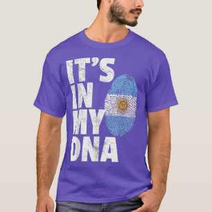 It's In My Dna Argentina Flag T Gift Men Women Ki T-Shirt