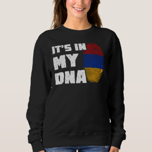 It's In My DNA Armenia Flag Fingerprint Men Women Sweatshirt