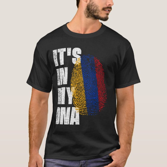 IT'S IN MY DNA armenia Flag T-Shirt (Front)