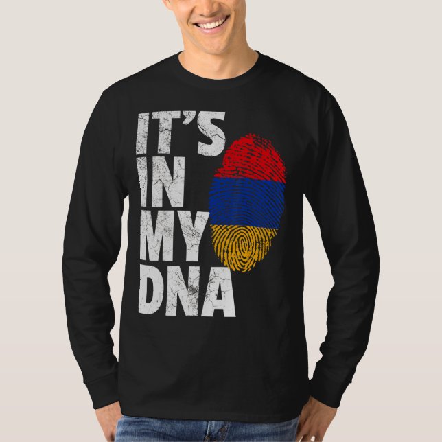 It's In My Dna Armenian Armenia Flag   Men Women T-Shirt (Front)