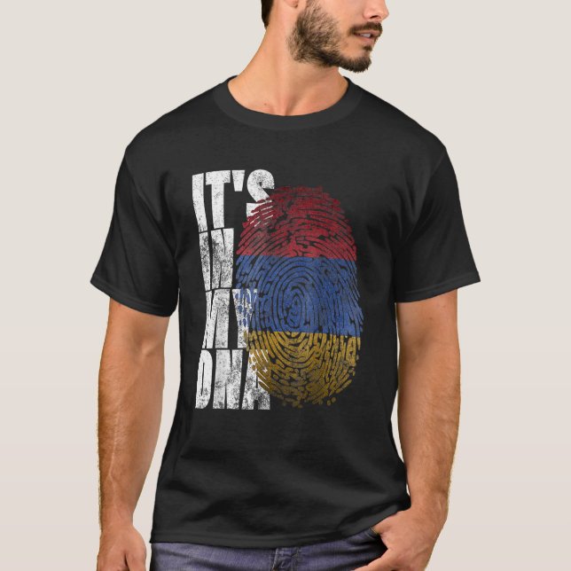 It's In My DNA Armenian Sign Proud Pride Armenia F T-Shirt (Front)