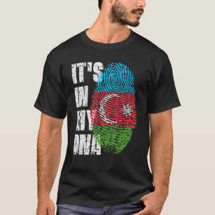 It's In My Dna Azerbaijan Flag Azerbaijani T-Shirt