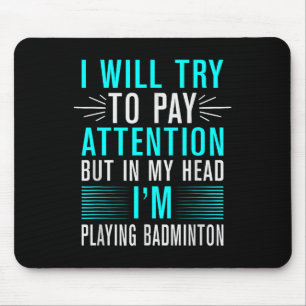 Its In My Dna Badminton Shuttle Racket Badminton P Mouse Pad