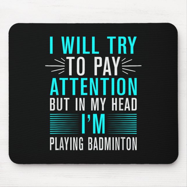 Its In My Dna Badminton Shuttle Racket Badminton P Mouse Pad (Front)