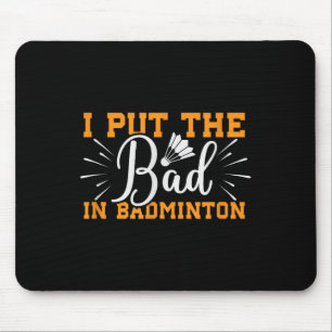 Its In My Dna Badminton Shuttle Racket Badminton P Mouse Pad