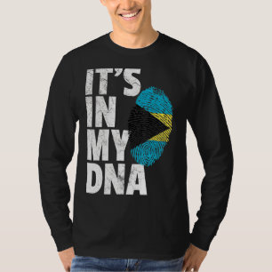 It's In My Dna Bahamas Flag Men Women Kids T-Shirt