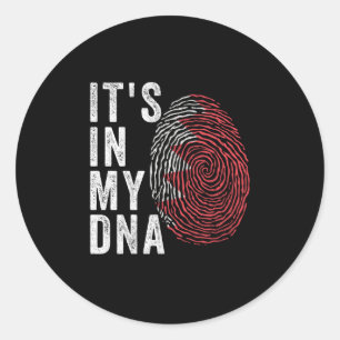 It's In My DNA - Bahrain Flag Classic Round Sticker