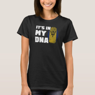 It's In My DNA Barbados Flag Fingerprint Men Women T-Shirt