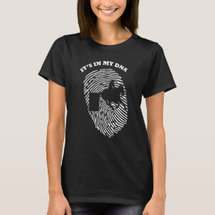 It's In My Dna Barrel Racing Rodeo Fingerprint Fan T-Shirt
