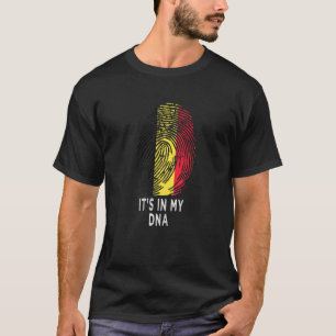 Its In My Dna Belgium Flag Belgian Roots Pride T-Shirt
