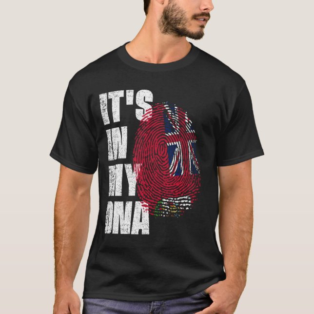 IT'S IN MY DNA Bermuda Flag T-Shirt (Front)
