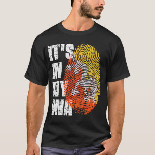 IT'S IN MY DNA Bhutan Flag Boy Girl Gift T-Shirt