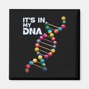 It's In My Dna Billiard Pool Player Sports Lover F Magnet