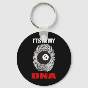 It's In My Dna Billiards Key Ring