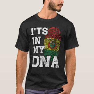 It's In My DNA Bolivian Fingerprint Proud Bolivia  T-Shirt
