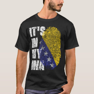 IT'S IN MY DNA bosnia and herzegovina Flag Boy Gir T-Shirt