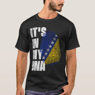 IT'S IN MY DNA bosnia and herzegovina Flag T-Shirt