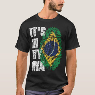 IT'S IN MY DNA Brazil Flag Boy Girl Gift T-Shirt