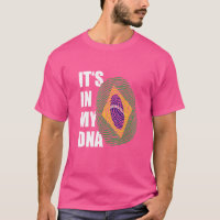 It's In My DNA Brazilian Roots Fingerprint Brazil