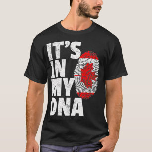 ITS IN MY DNA Canada Flag Canadian Fathers Day Gif T-Shirt