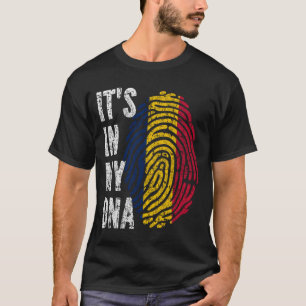 IT'S IN MY DNA Chad Flag Men Women Kids T-Shirt
