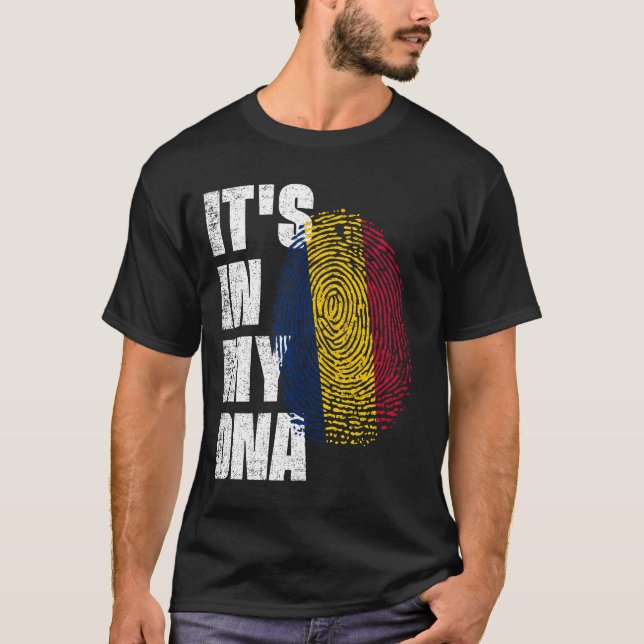 IT'S IN MY DNA Chad Flag T-Shirt (Front)